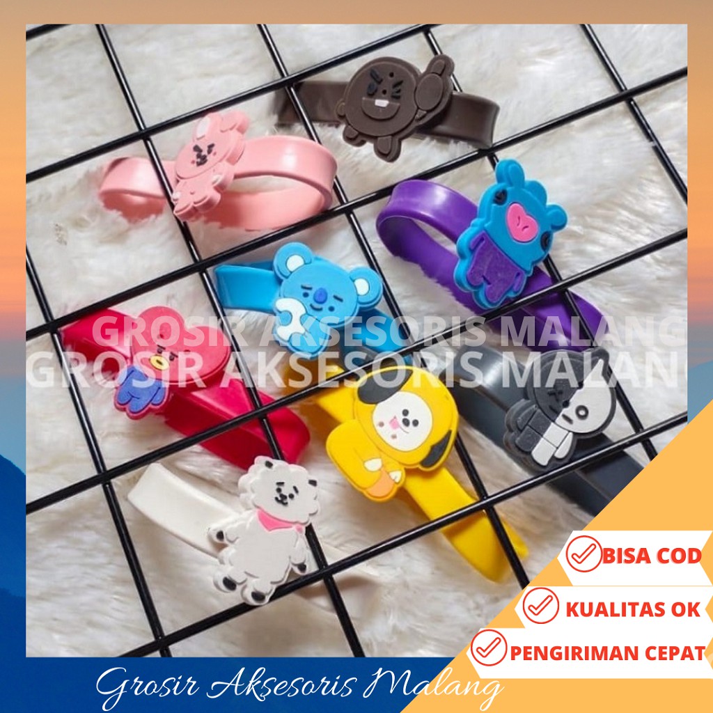 [COD] GELANG TANGAN KARET KOREA BT21 BTS/HANDBAND BT21 BTS