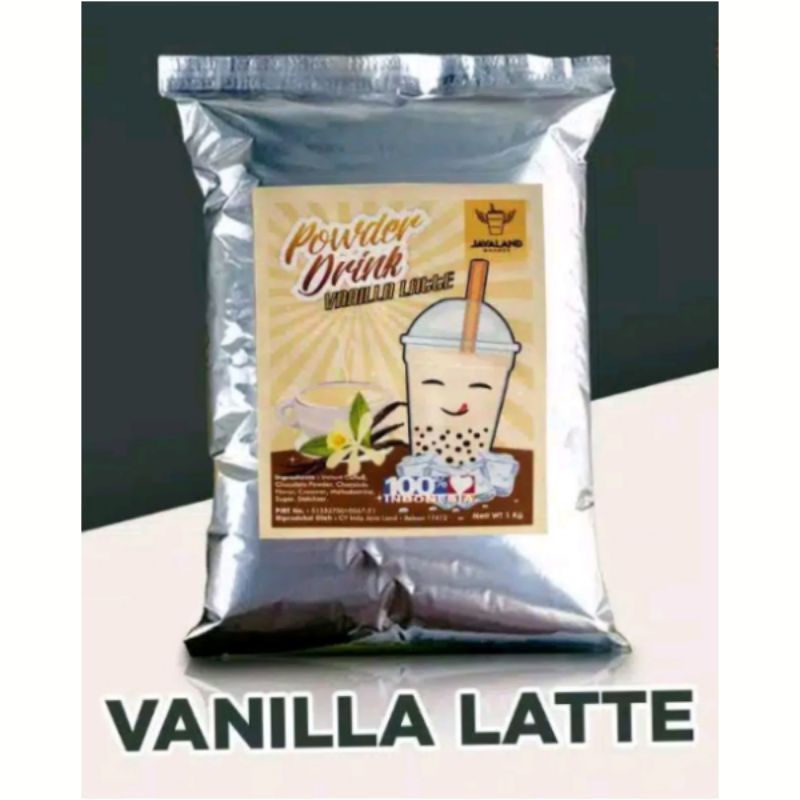 

Bubuk minuman reguler rasa VANILA LATTE (1kg)