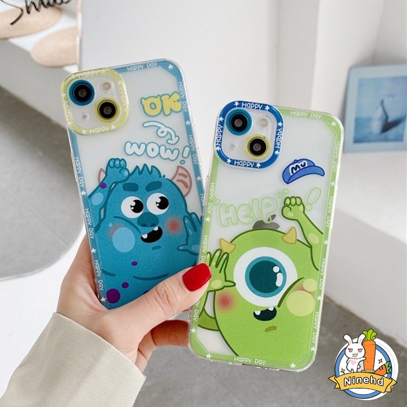 Soft Case TPU Motif Monster Kecil Untuk Compatible for iPhone 14 13 12 11 Pro Max SE 2020 X XR Xs Max iPhone 8 7 6 6s Plus 8p 7p Monster Mobile Phone Case Shockproof Bumper Soft TPU Cover