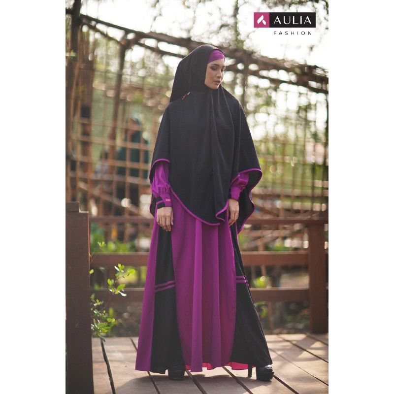 BAZAR  GAMIS AULIA TENNESA BURGUNDI SET BY AULIA FASHION DISKON - GAMIS BUSUI - GAMIS SYARI MODERN