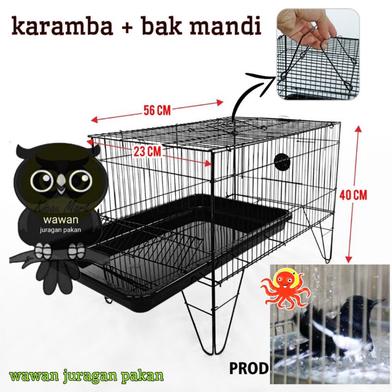 karamba mandi burung, TEMPAT MANDI BURUNG