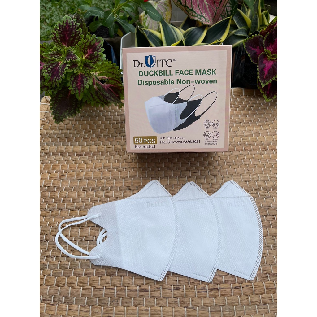 MASKER DUCKBILL FACE MASK DR.ITC EMBOS ISI 50 PCS + BOX