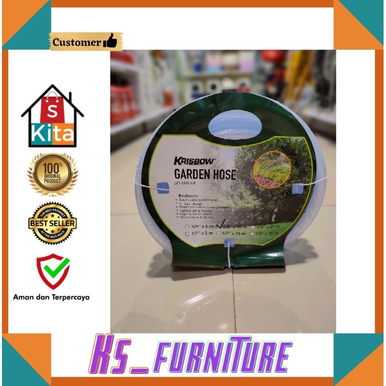 Selang air 5/8 x 10 Meter/ Selang taman/selang halaman/selang murah