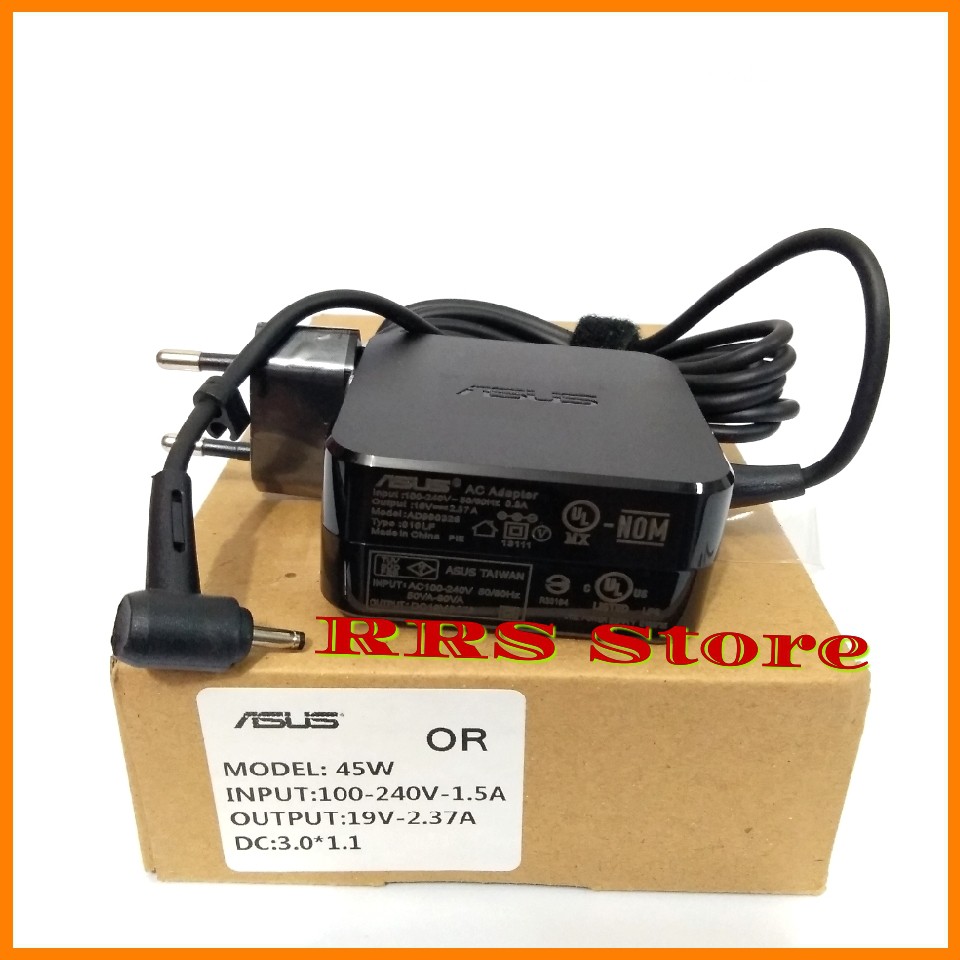 Original Charger Asus UX31A-1AR4 Ultrabook Asus UX31A-1AR5 Asus UX21A-1AK1 UX31A-R5202H UX21A-R7202F UX21A-R7202F 19V 2.37A 3.0MM UX21A-K1009v UX32A-DH31-CB Asus UX31A-DB52 Asus BX31A