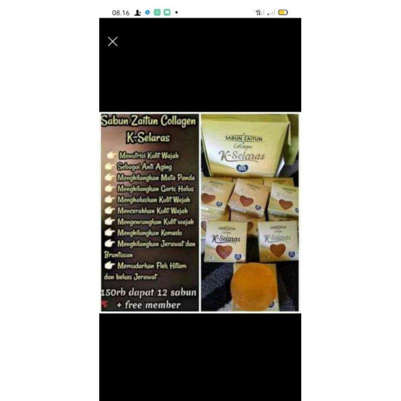 Sabun zaitun k-selaras 100% original