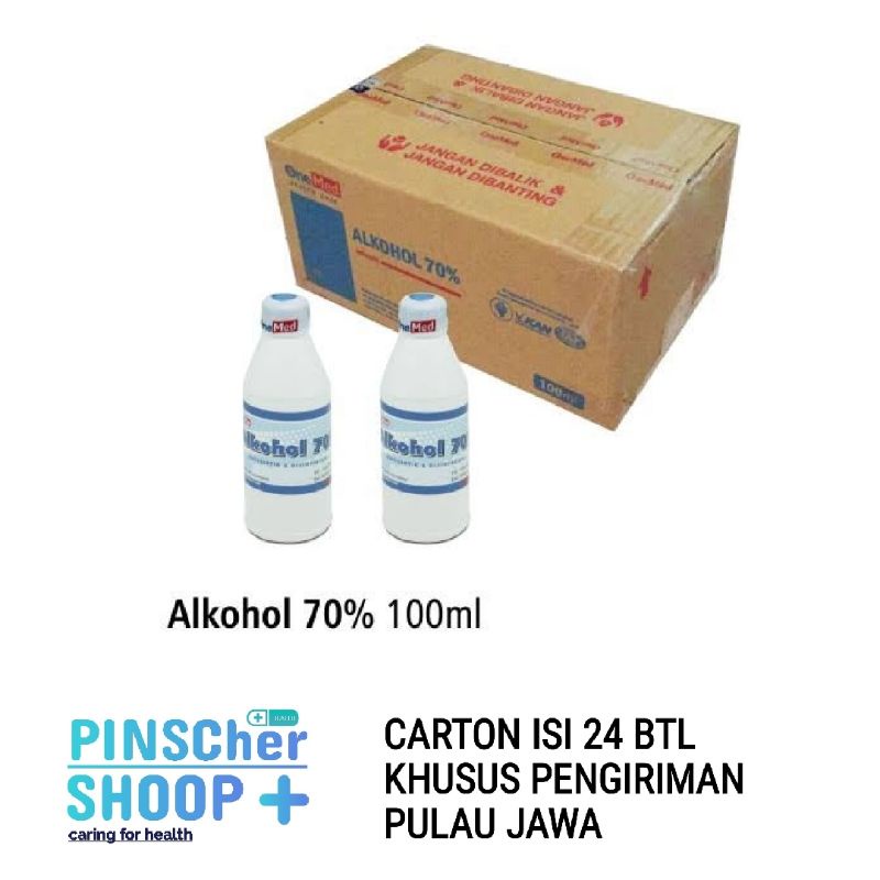 Alkohol Antiseptik 70 % Onemed 100 Ml Per Karton (24 btl)