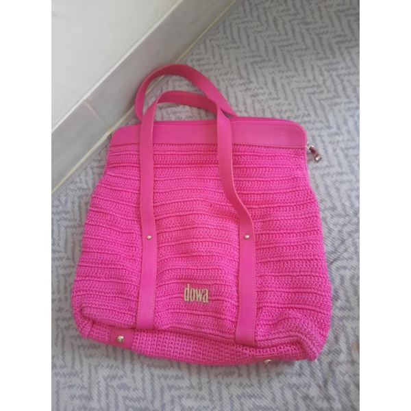 Sale Tas tote Dowa pink fuchia pre❤