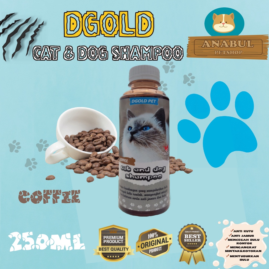 [GROSIR] SHAMPOO KUCING ANJING ANTI KUTU JAMUR DGOLD 250ML MENCEGAH BULU RONTOK VARIAN AROMA MAWAR,LANVENDER,JASMINE,KOPI,BUBBLEGUM