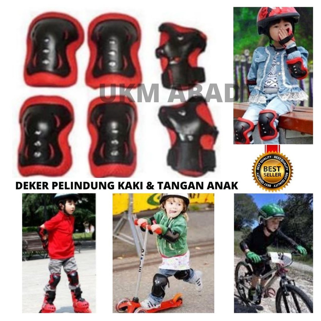 Deker Protector Pelindung Lutut Siku Anak Sepeda Dan Sepatu Roda 113121