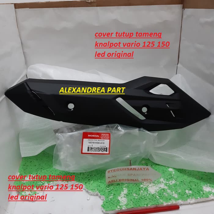 cover tutup tameng knalpot vario 125 150 led original