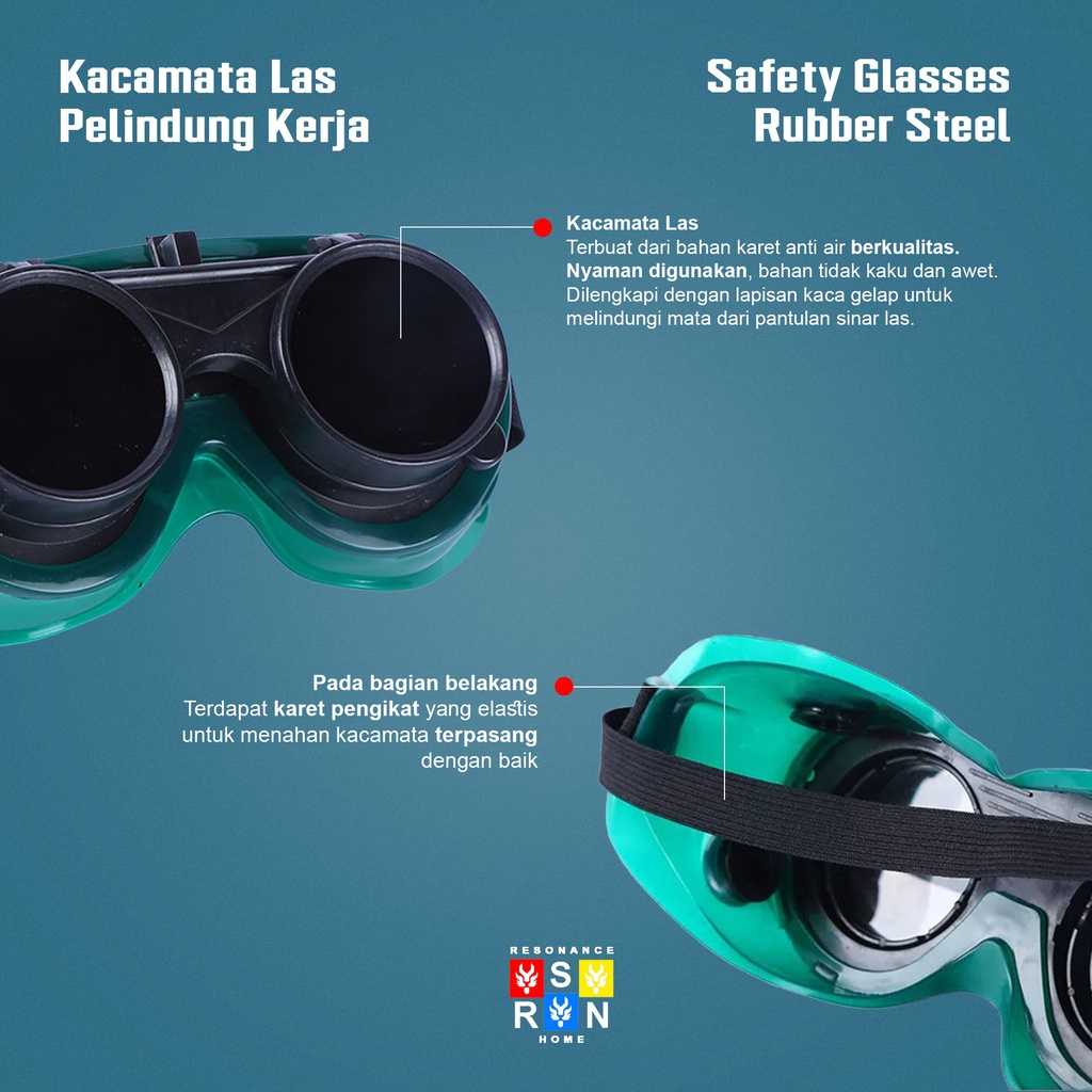 Kacamata Safety Las / Safety Glasses / Resonance Home