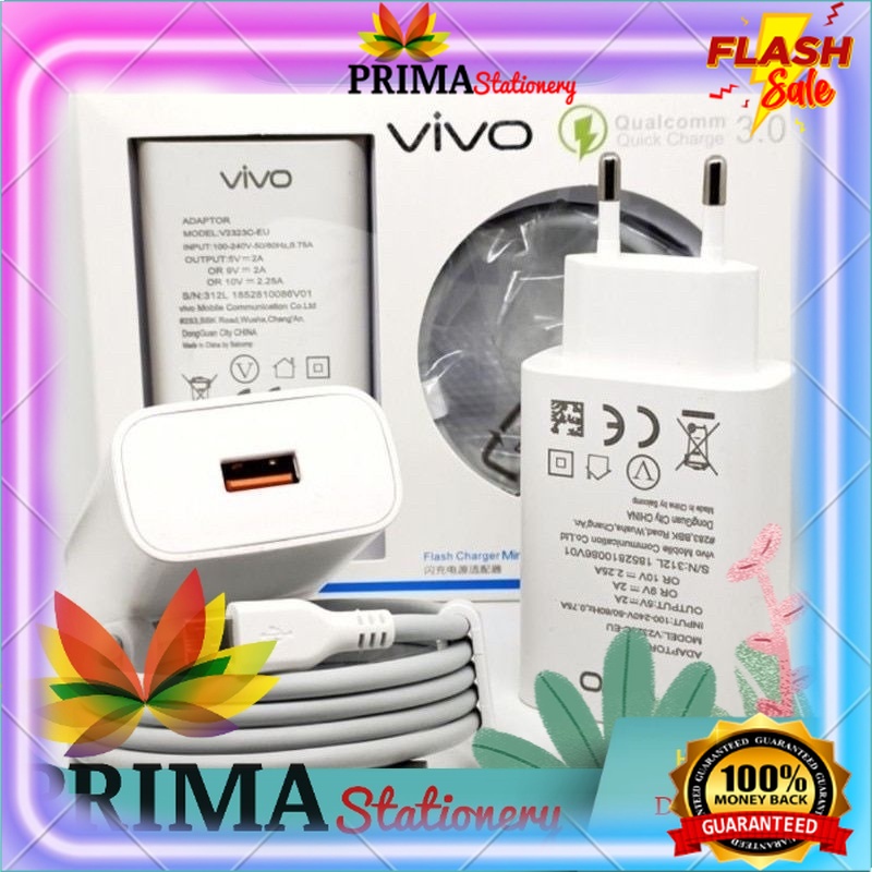 Charger Vivo Z1 Pro Micro 1usb Qualcomm Casan Vivo Z1Pro Fast Charging Travel Charger Vivo Micro