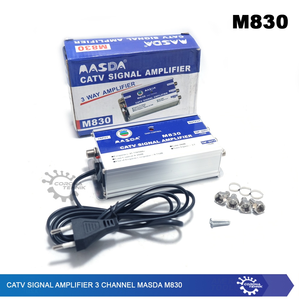 Masda M830 - CATV Signal Amplifier 3 Channel