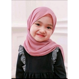 PASHMINA ANAK UMUR 2-8 TH PASHMINA BAHAN DIAMOND TANPA TALI HIJAB ANAK