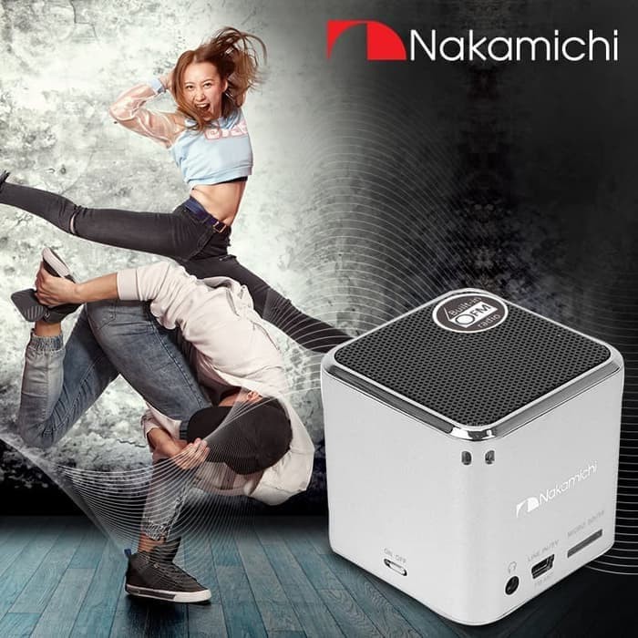 Nakamichi My Mini Plus Speaker dengan FM Radio - Putih