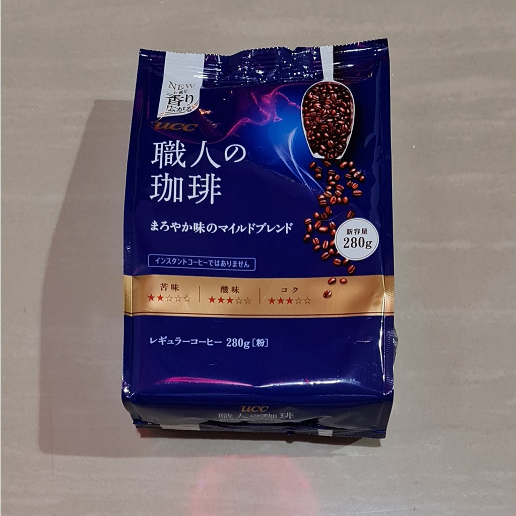 UCC Ueshima Craftsmans Mild Blend Mellow Taste Ground Coffee 280 Gram