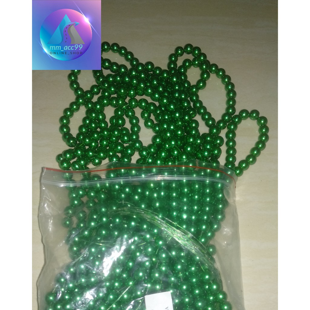 ISI 100 PCS MOTE MUTIARA 8MM - MOTE MUTIARA BERAT