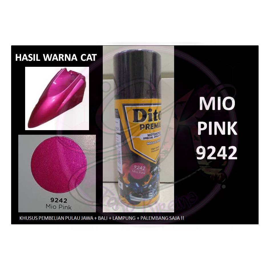 Cat Pilox Diton Premium MIO PINK 9242 400cc warna Magenta merah muda yamaha mio j sepeda motor mobil