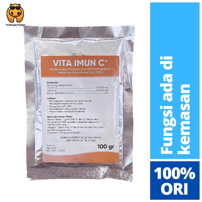 Jual Vita Imun C 100gr - Obat PMK - Vita Imun Untuk Meningkatkan Daya ...