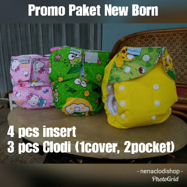Promo paket Hampers Clodi mix Nadnad by Sakina Riyoka Newborn New Born pempes pempers popok kain bis
