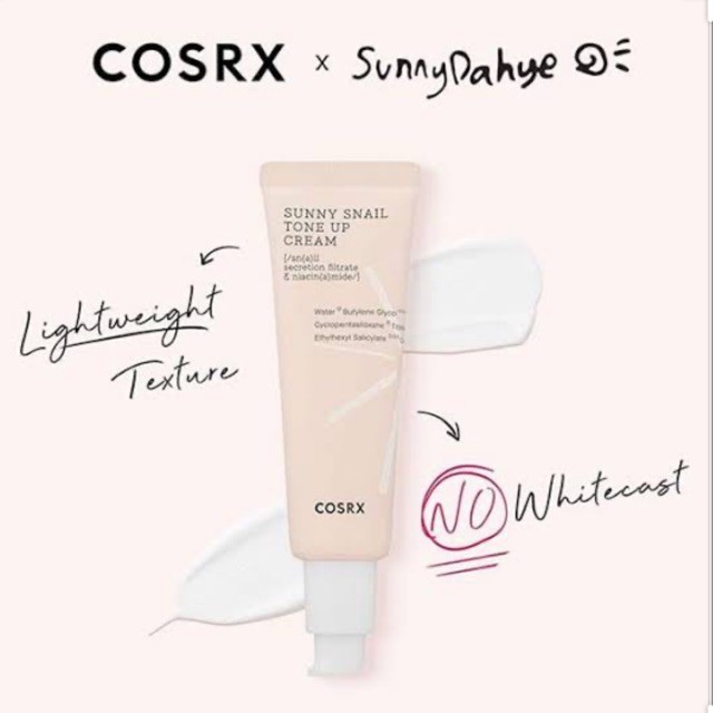 COSRX Sunny Snail TONE UP Cream SPF 30 PA 50ml - Pencerah Wajah + Sunscreen + Primer - Crosx Cosrx