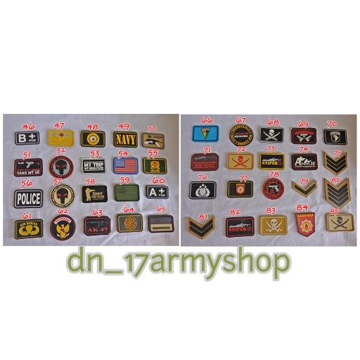 Patch Rubber Logo Medic,Bendera,Garuda,Nkri,Basarnas,Kpu,Pmi,Sar,Glock,Tribrata