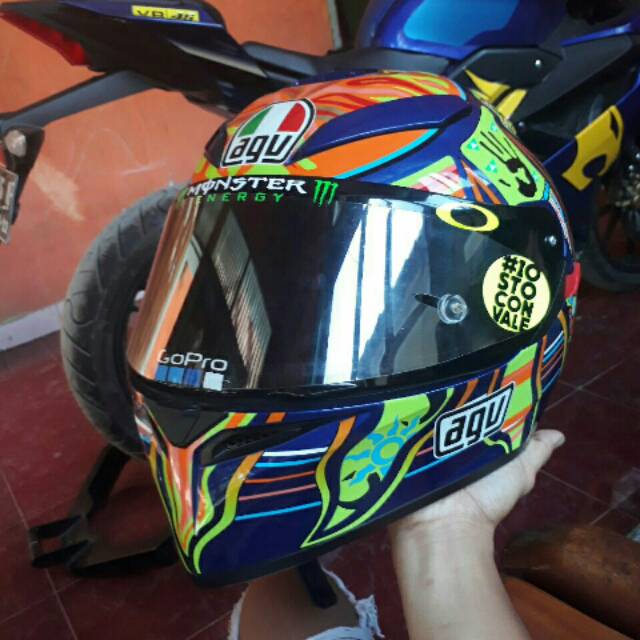 Flat visor agv k3sv fullset