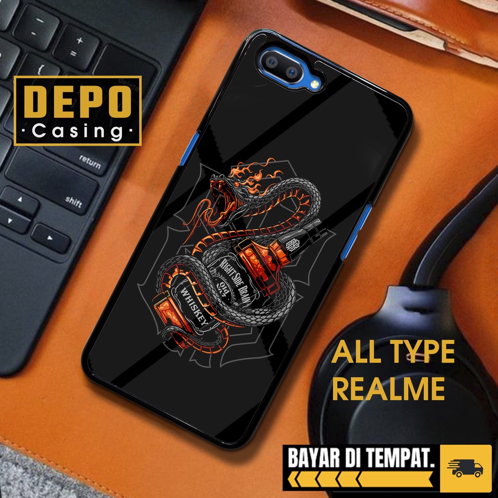 Casing Realme C2 Casing Hp Realme C2 Depo Casing [DRGN] Premium Glossy Case Aesthetic Case Anime Kes