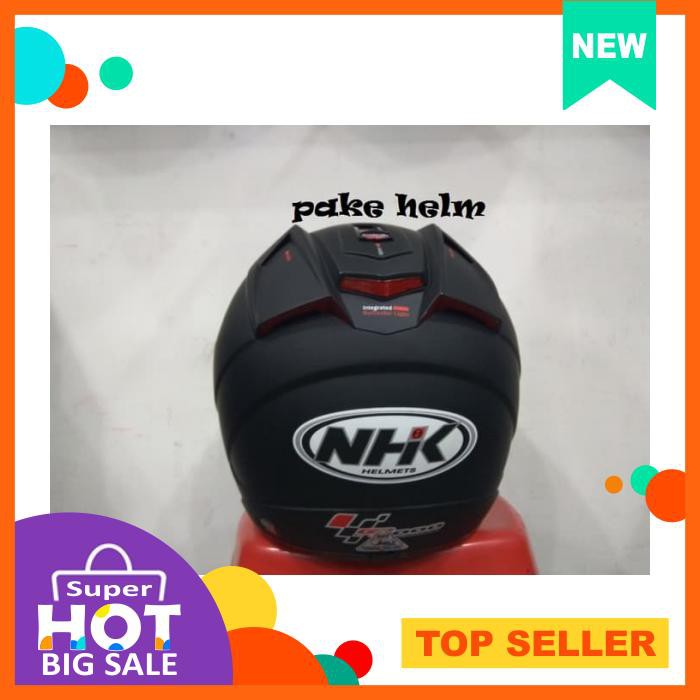 Helm Nhk Gp 1000 Solid Hitam Doff Gp1000 Full Face
