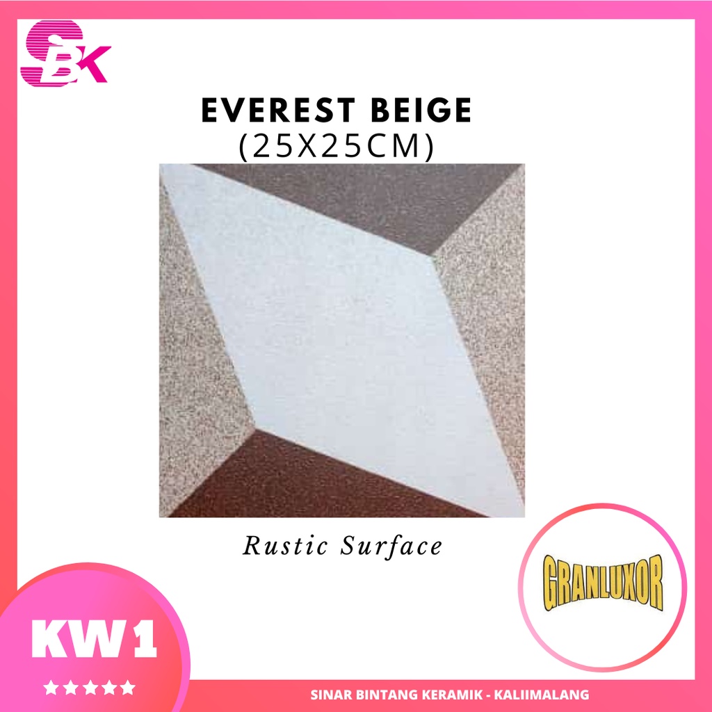 Keramik Lantai Kamar Mandi 3D 25x25 Everest
