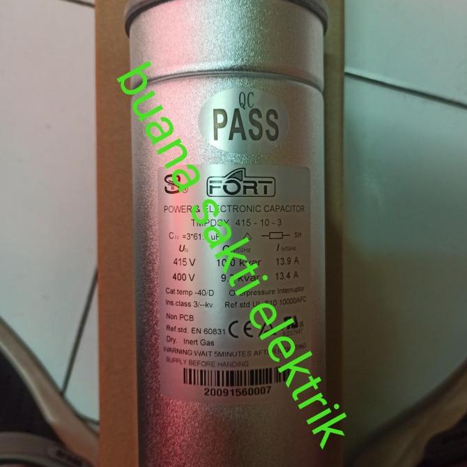 Capacitor 10 Kvar 415V Tmpdsy-415-10-3 Kapasitor Bank Fort 10Kvar 415V