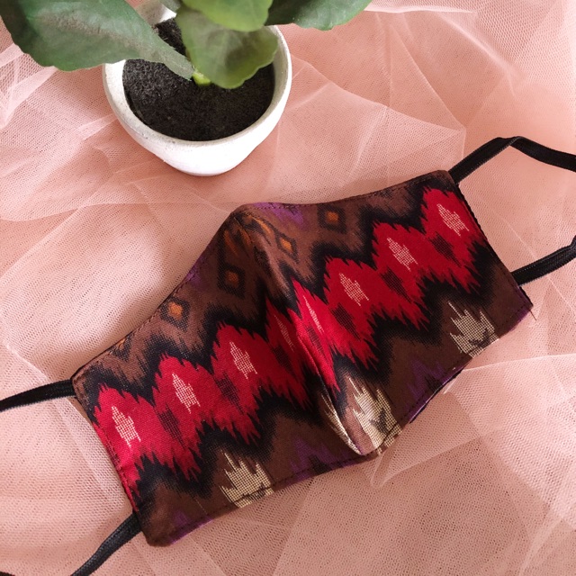 Masker Motif Tenun / Masker Batik / Masker Lurik