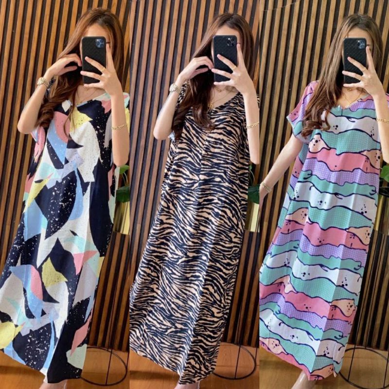 Daster Panjang Busui Semata Kaki Non Ruffle