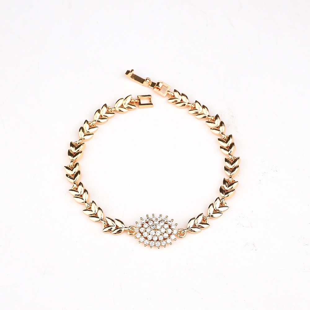 ✅COD gelang wanita titanium anti karat mewah rose gold gelang tangan rantai aksesoris wanita gelang emas D236