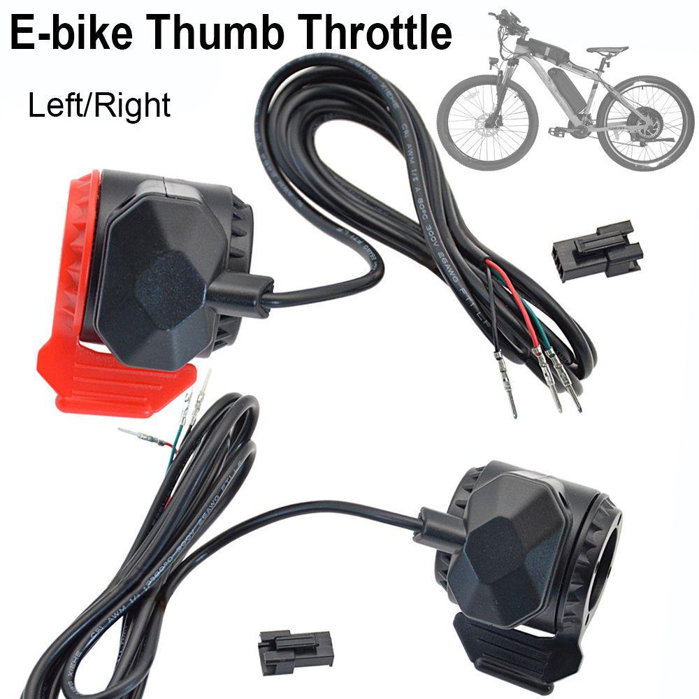 R-FLOWER E-bike Thumb Throttle Universal Konektor Mudah SM Plug Kontrol Kecepatan Kanan