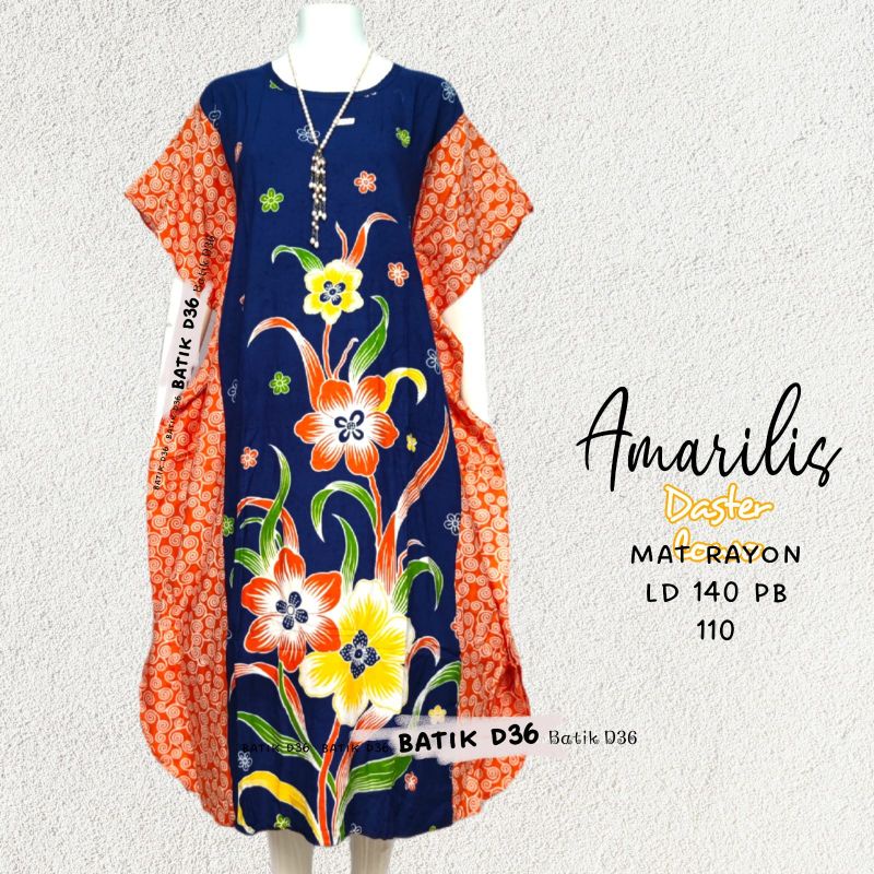 Daster Amarilis kelelawar baju tidur rumah jumbo remaja batik wanita homeydress