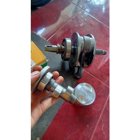 paket hemat harian Sepaket kruk as L 70 + noken as Tiger custom + piston Tiger custom