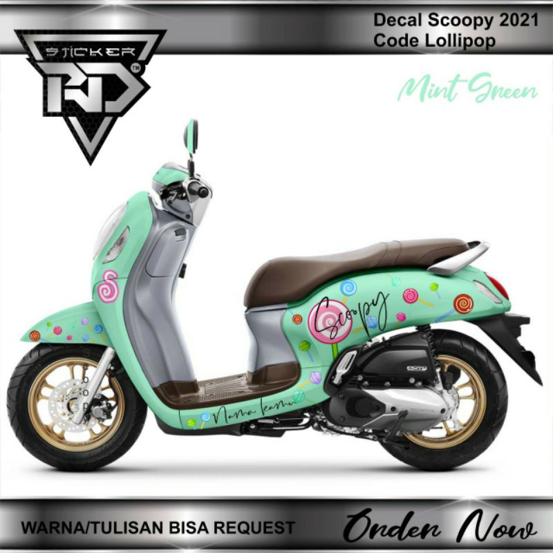decal sticker Scoopy remote 2021/2022 Lollipop