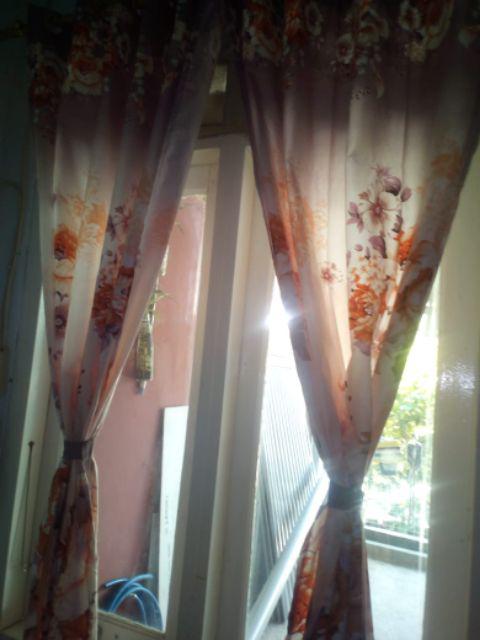 Gorden Tirai Homemade Smokring Motif Caramel