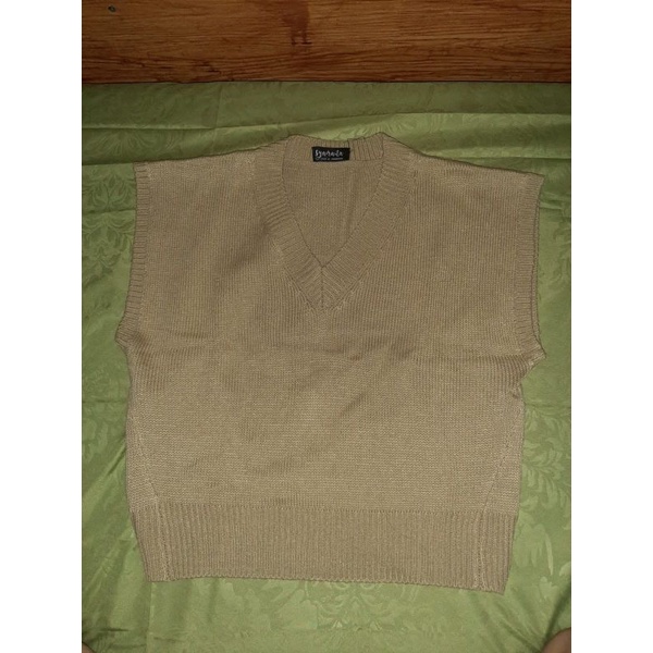 VEST ROMPI RAJUT HARA VEST KNIT SAMAITA SECOND PRELOVED