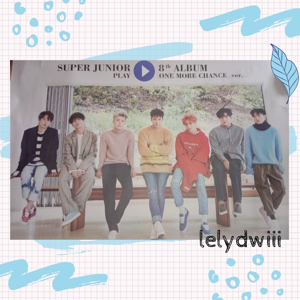 OFFICIAL POSTER "ONE MORE CHANCE" VERSION SUPER JUNIOR PLAY