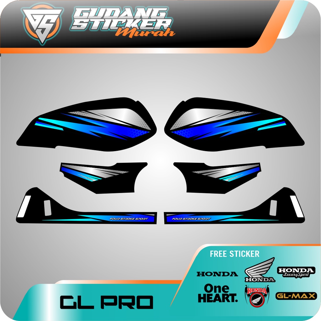 STRIPING GL PRO NEW VARIASI HOLOGRAM AKSESORIS SEPEDA MOTOR