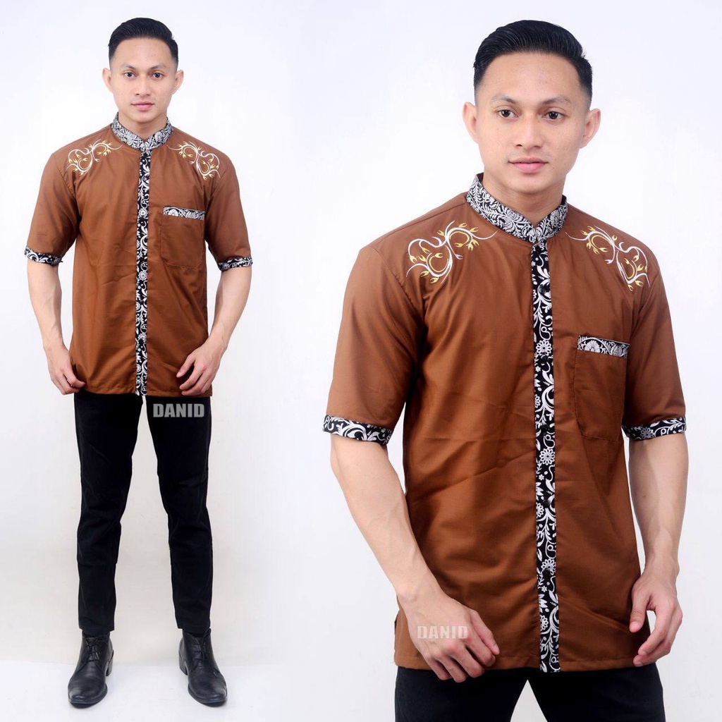 Baju Koko Kurta Dewasa Lengan Pendek Material Catton Adem Serap Keringat