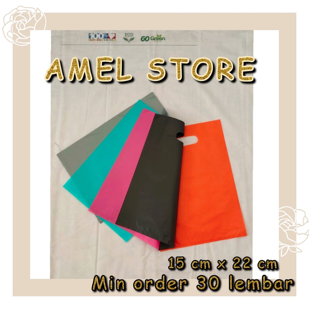 

Plastik Online Shope Lembaran 15 cm x 22 cm--Minimal Order 30 Lembar-