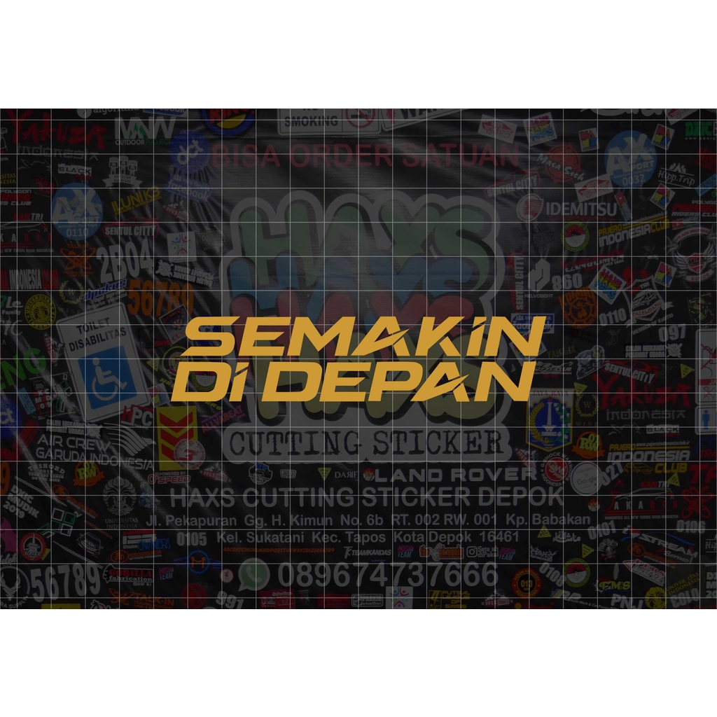 Cutting Sticker Logo Tulisan Yamaha Semakin Didepan Ukuran 11 Cm Untuk Motor Mobil