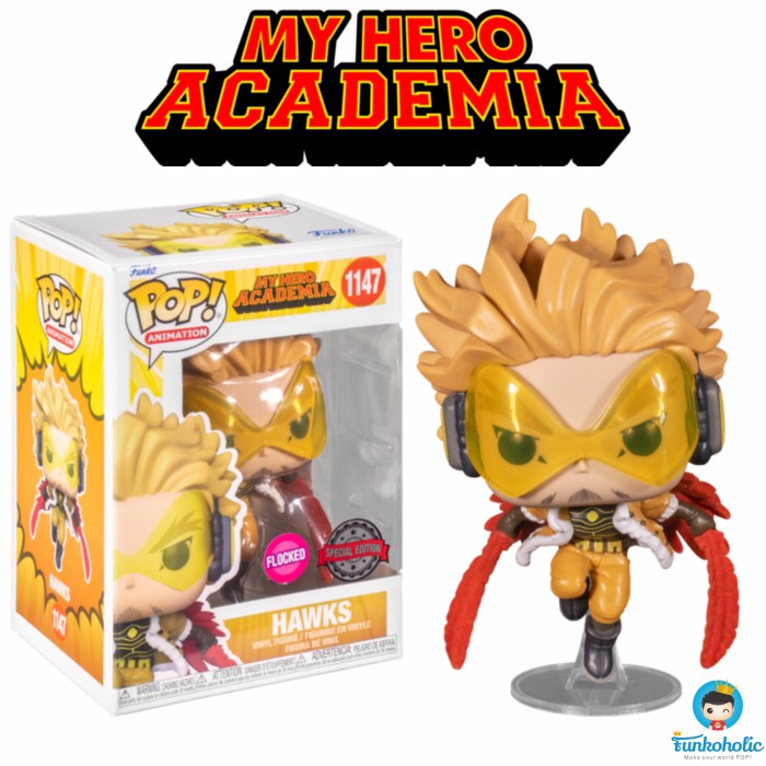 Funko POP My Hero Academia - Hawks / Keigo Takami Flocked [Exclusive]