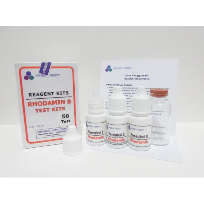 Test Kit Rhodamine B / Testkit, Alat Uji Kandungan Rhodamin B