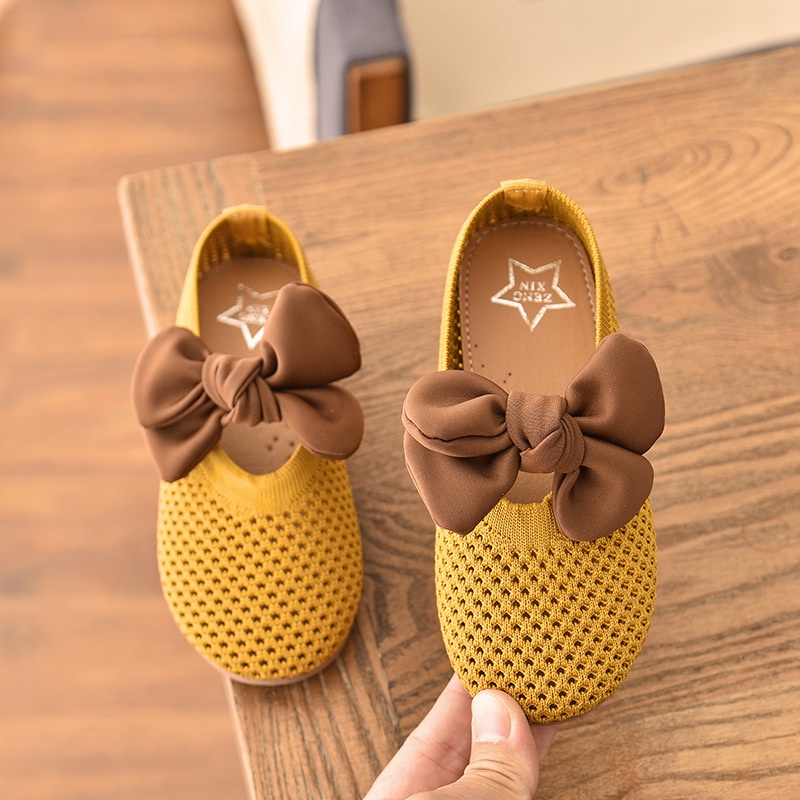 HappyOliver JESSLYN RAJUT Flat Shoes sepatu anak perempuan import