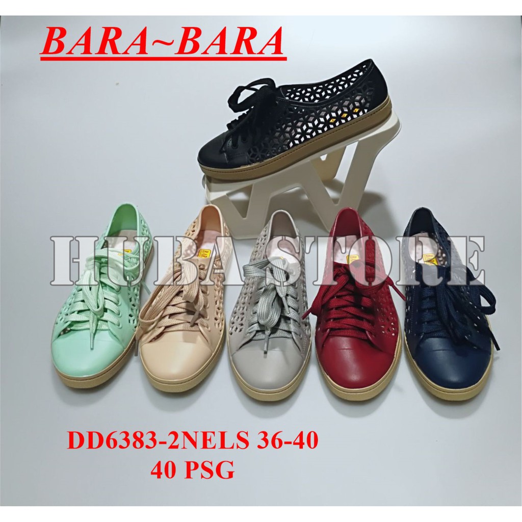 HUBA Sepatu wanita jelly shoes import sneakers cewe kets Barabara DD6383-2N