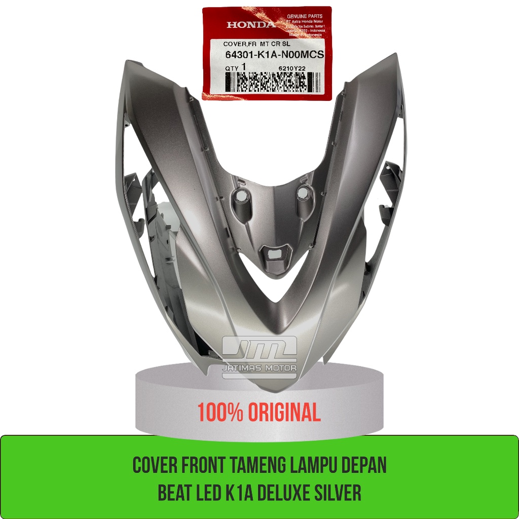 Cover tameng lampu depan beat led K1A deluxe silver 64301-K1A-N00MCS 64301-K1A-N00HSM